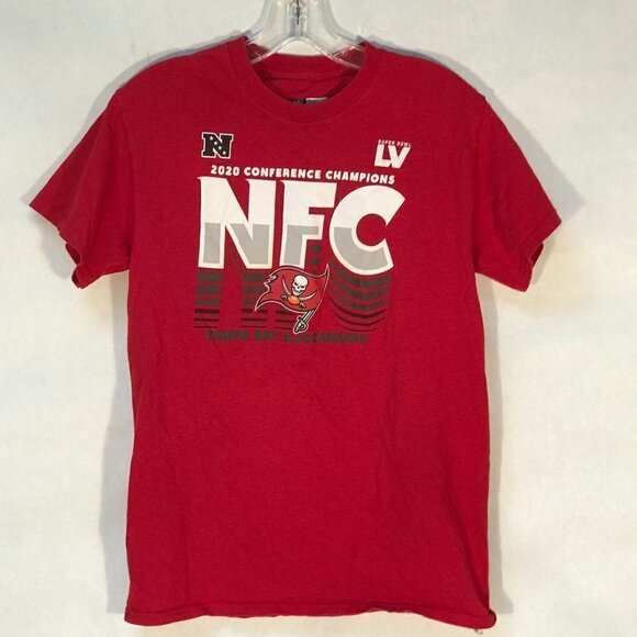 NFL Tampa Bay Buccaneers Short Sleeve Red Champs T Shirt Tee - Picture 4 of 9